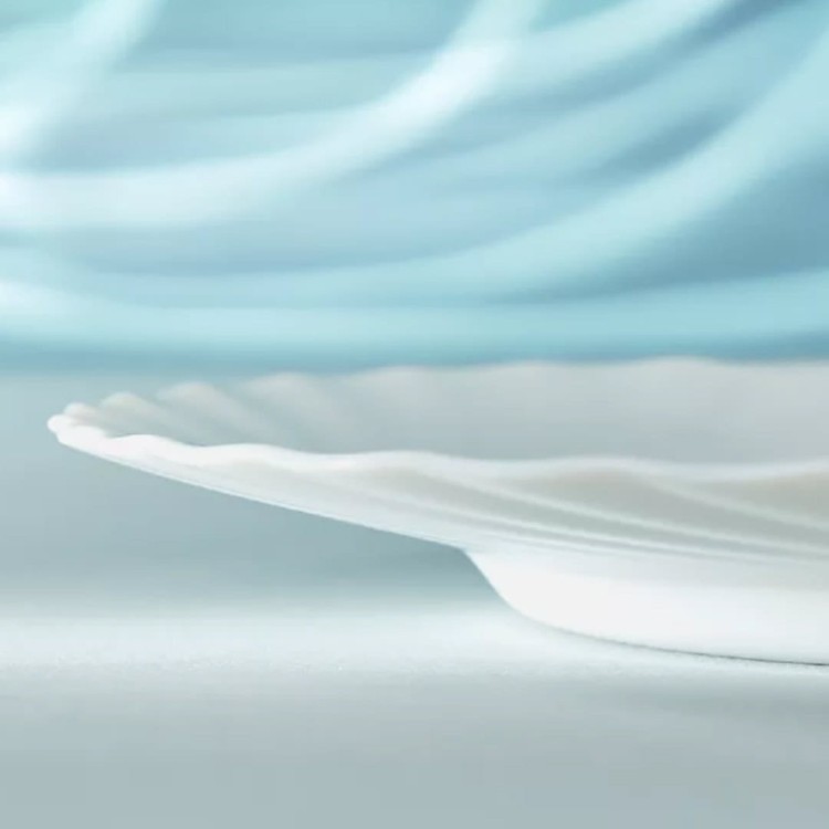 Serwis obiadowy z dużą salaterką 6 os 19 el biały Trianon LUMINARC