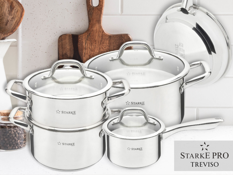 Zestaw garnków na indukcję Treviso STARKE PRO