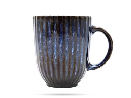 Kubek do kawy herbaty 350 ml niebieski ceramika Cosmos LUBIANA
