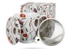 Kubek na stopce w kwiaty z zaparzaczem 510 ml Royal porcelana prezent DUO