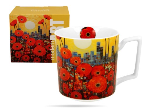 Kubek maki polne Modern 450 ml porcelana na prezent DUO