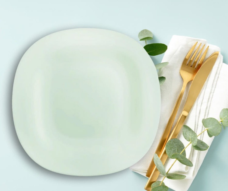 Talerz głęboki 21 cm zielony Paradise Green Carine LUMINARC