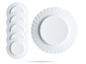 Talerz deserowy 19,5 cm płytki biały zestaw 6 szt Trianon LUMINARC