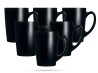 Czarny kubek szklany 320 ml zestaw 6 szt New Morning LUMINARC