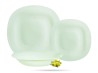 Serwis obiadowy dla 6 os 18 el zielony Paradise Green Carine LUMINARC