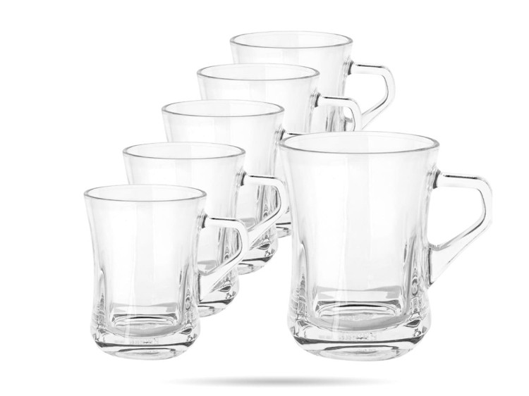 Kubek szklany niski 250 ml zestaw 6 szt Geo ALTOM