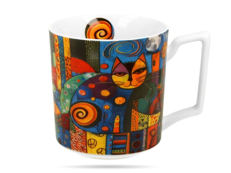 Kubek kot Modern 450 ml porcelana na prezent DUO