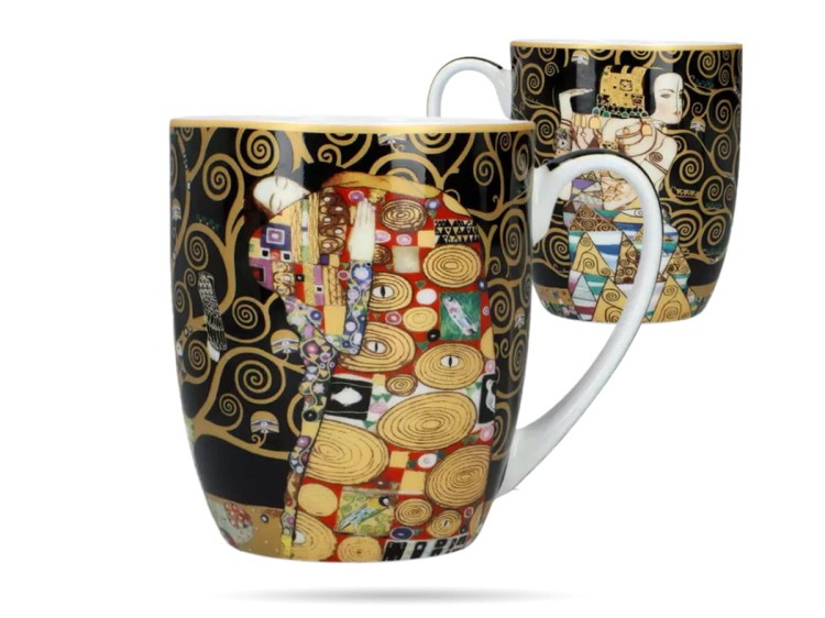 Kubek Camio 400 ml Gustav Klimt Pocałunek porcelana CARMANI