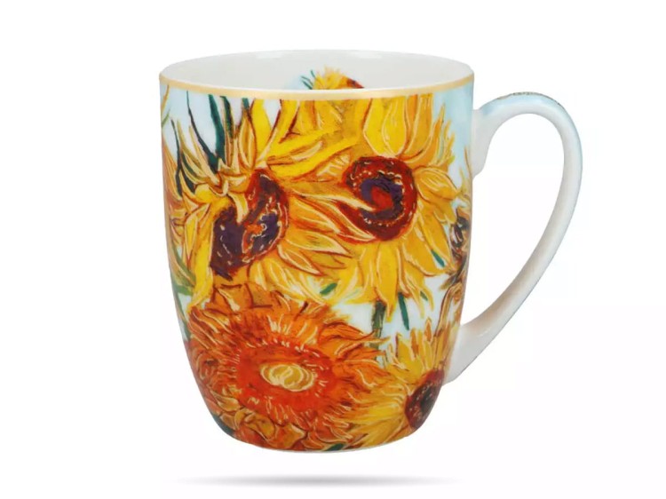 Kubek Camio 400 ml Van Gogh Słoneczniki porcelana CARMANI