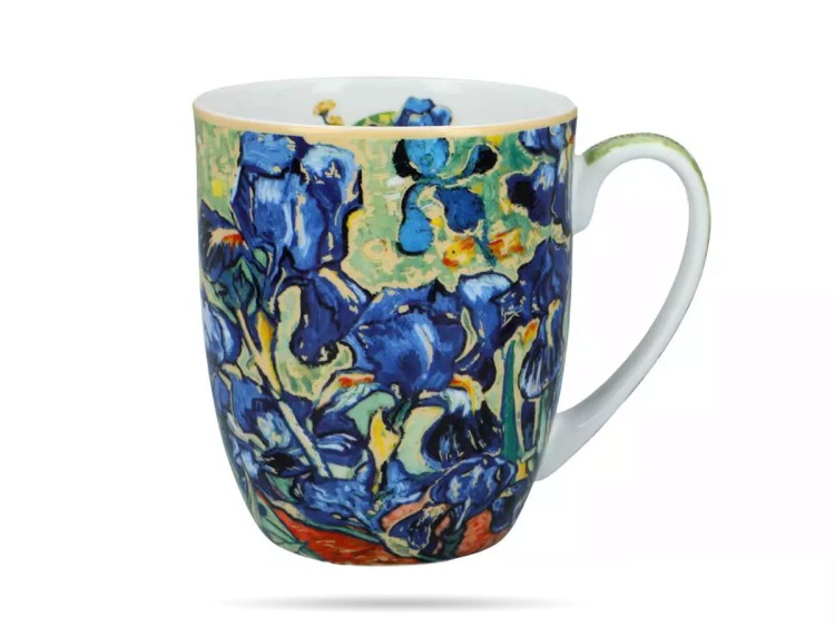 Kubek Camio 400 ml Van Gogh Irysy porcelana CARMANI