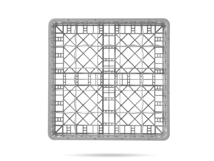 Kosz do zmywarki do szkła 50 x 50 cm wys. 10 cm 25 przegródek HENDI
