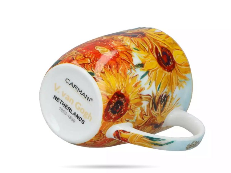 Kubek Camio 400 ml Van Gogh Słoneczniki porcelana CARMANI
