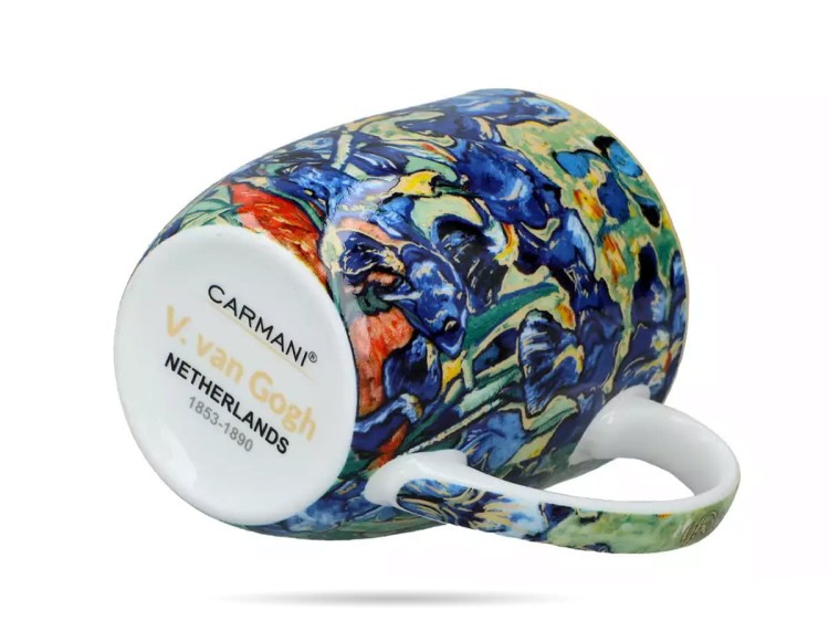 Kubek Camio 400 ml Van Gogh Irysy porcelana CARMANI