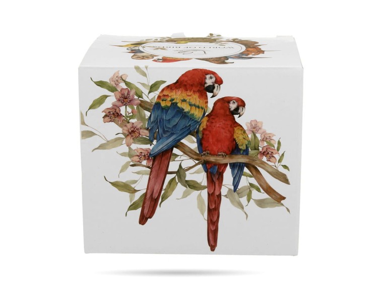 Kubek ptaki papugi 400 ml Ptasi świat porcelana prezentowa DUO