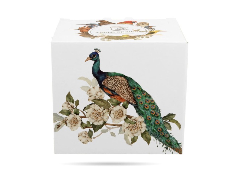 Kubek ptaki paw 400 ml Ptasi świat porcelana prezentowa DUO