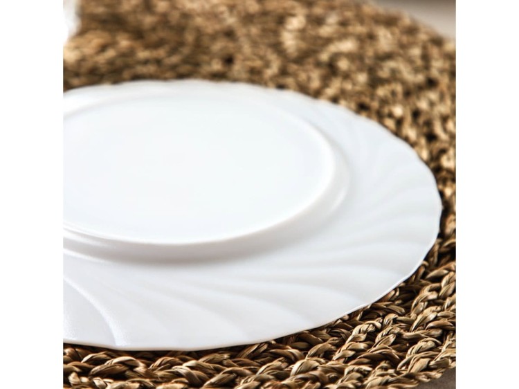 Talerz deserowy 15,5 cm płytki biały zestaw 6 szt Trianon LUMINARC