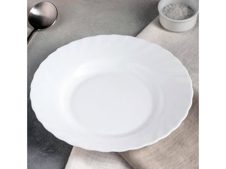 Talerz głęboki 22,5 cm biały zestaw 6 szt Trianon LUMINARC