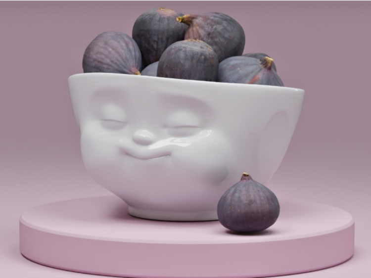 Zabawna salaterka miska 2,6 L żująca buźka porcelana Tassen 58PRODUCTS