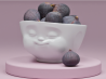 Zabawna salaterka miska 2,6 L żująca buźka porcelana Tassen 58PRODUCTS