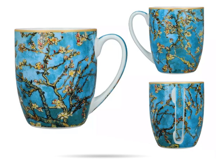 Kubek Camio 400 ml Van Gogh Kwitnący migdał porcelana CARMANI