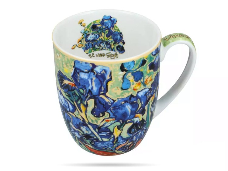 Kubek Camio 400 ml Van Gogh Irysy porcelana CARMANI