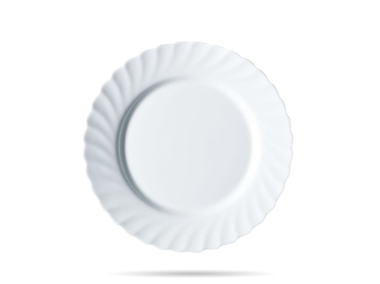Talerz deserowy 15,5 cm płytki biały zestaw 6 szt Trianon LUMINARC