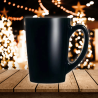 Czarny kubek szklany 320 ml zestaw 6 szt New Morning LUMINARC