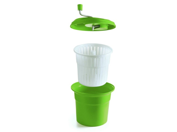 Wirówka do sałaty 12 L średnica 33,5 cm, wysokość 43 cm zielona HENDI