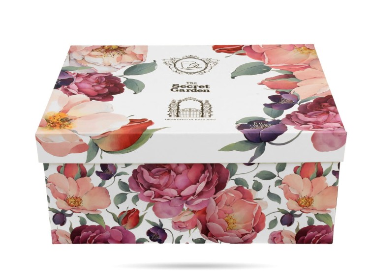 Filiżanki w kwiaty 250 ml 2 filiżanki ze spodkami róże Royal porcelana DUO