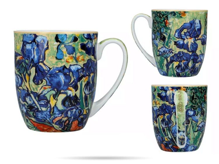 Kubek Camio 400 ml Van Gogh Irysy porcelana CARMANI