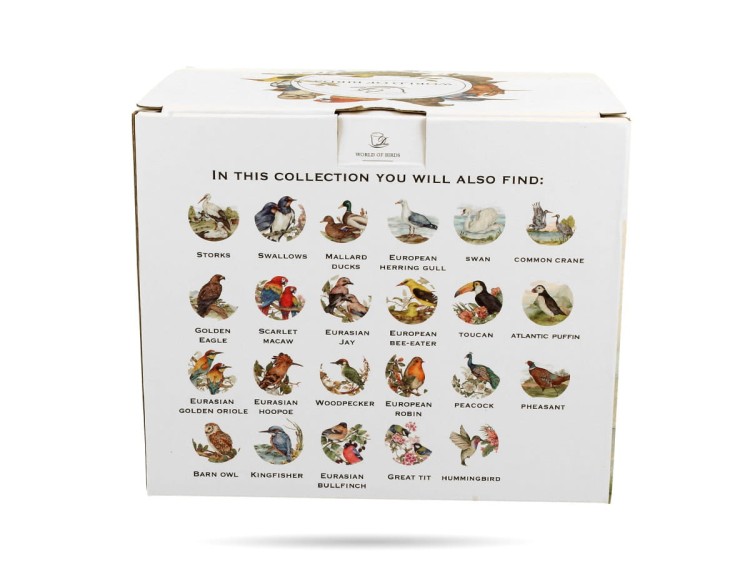 Kubek ptaki paw 400 ml Ptasi świat porcelana prezentowa DUO