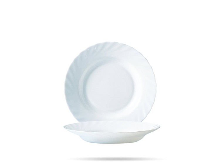 Talerz głęboki 22,5 cm biały zestaw 6 szt Trianon LUMINARC