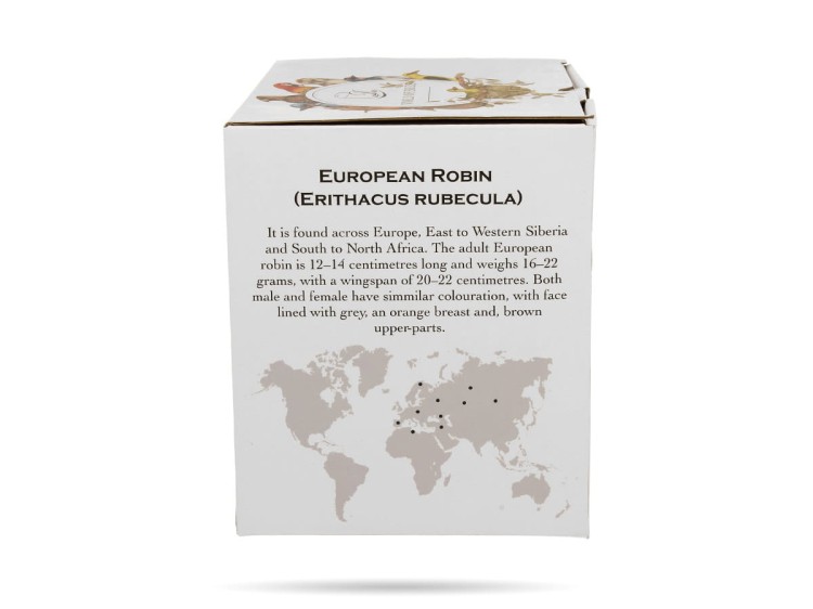 Kubek ptaki rudziki 400 ml Ptasi świat porcelana prezentowa DUO