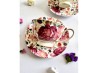 Filiżanki w kwiaty 250 ml 2 filiżanki ze spodkami róże Royal porcelana DUO