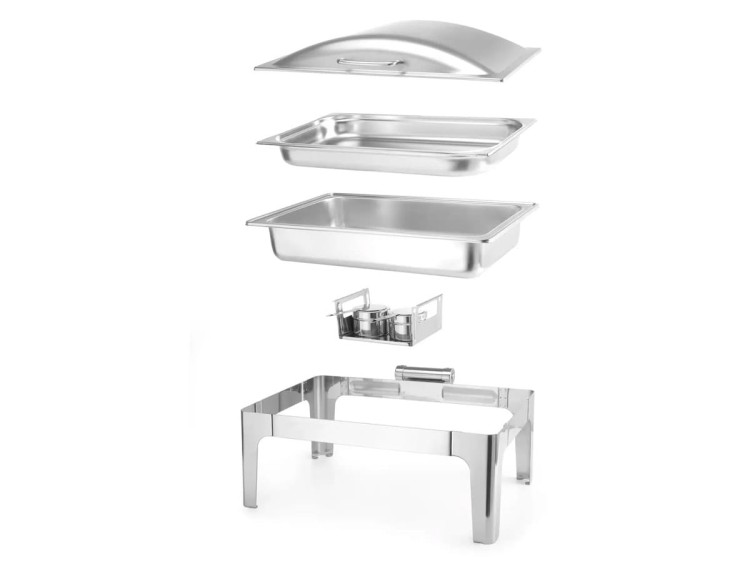 Podgrzewacz do pasty satynowany GN 1/1  9 L  57 x 43 x 29 cm HENDI