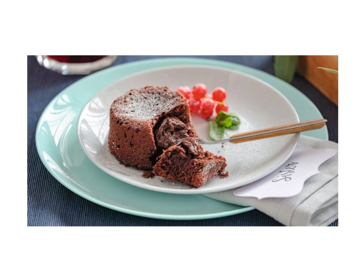 Serwis obiadowy dla 6 osób 18 elementów turkusowy Diwali LUMINARC