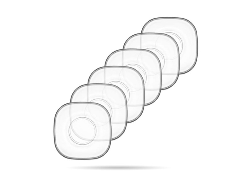 6 szt spodek kwadratowy 12,5 cm Zen LAV