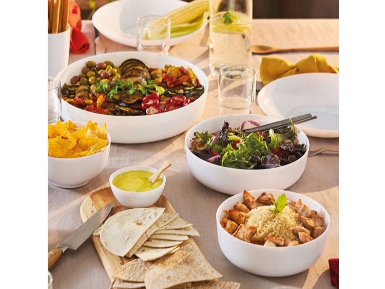 Naczynie żarodporne naczynie do zapiekania 22 cm białe Diwali LUMINARC