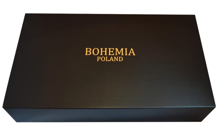 Zestaw do whisky Prestige Quadro karafka + 6 szklanek kryształ BOHEMIA