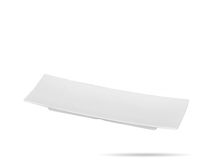 Półmisek z melaminy biały 31 x 12 cm SZRON