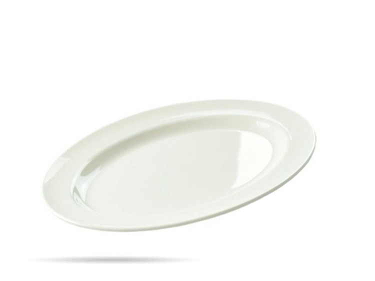 Półmisek z melaminy biały 40,7 x 30,5 cm SZRON