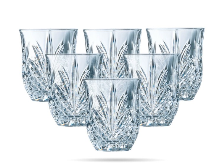 kieliszki do wodki i likieru, zdobienie krysztal, lekko zwezane ku dolowi, seria broadway marks arcoroc.jpg