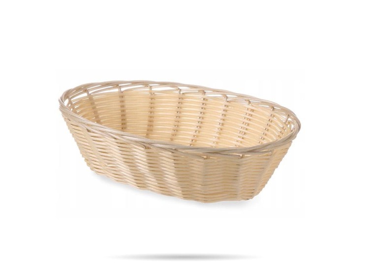 Koszyk z polirattanu owalny 22x14x5,5(H) cm HENDI