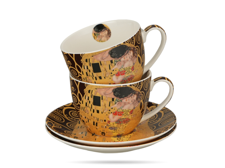 filizanki ze spodkiem pocalunek klimt braz porcelana duo  (1).png