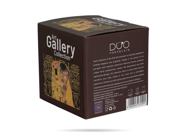 kubek barylka z zaparzaczem pocalunek klimt braz duo  (6).png