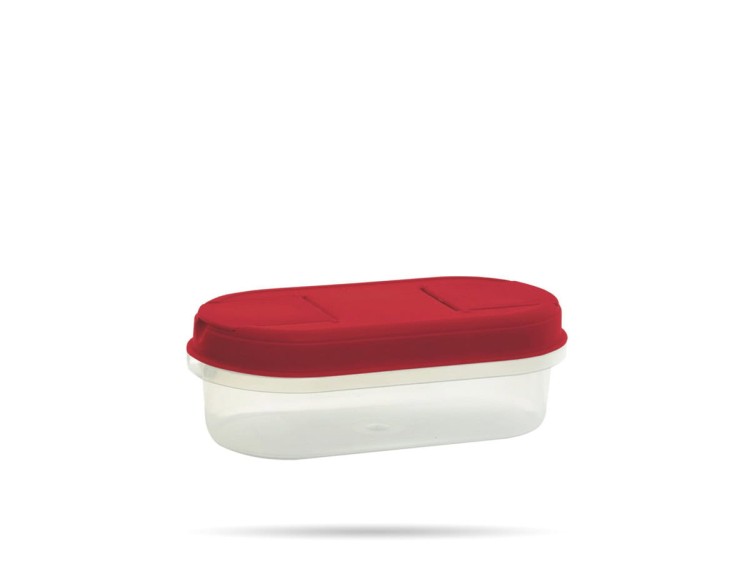 Pojemnik 0,5l z dozownikiem czerwony PLAST TEAM