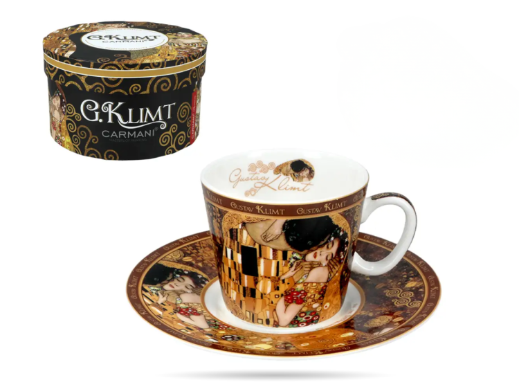 Filizanka espresso - G. Klimt, Pocalunek CARMANI (1).png