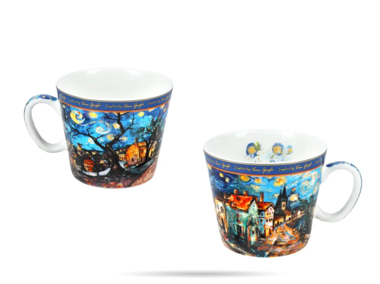 Filizanka espresso - Domy  Inspirowana malarstwem V. Van Gogh CARMANI (5).png