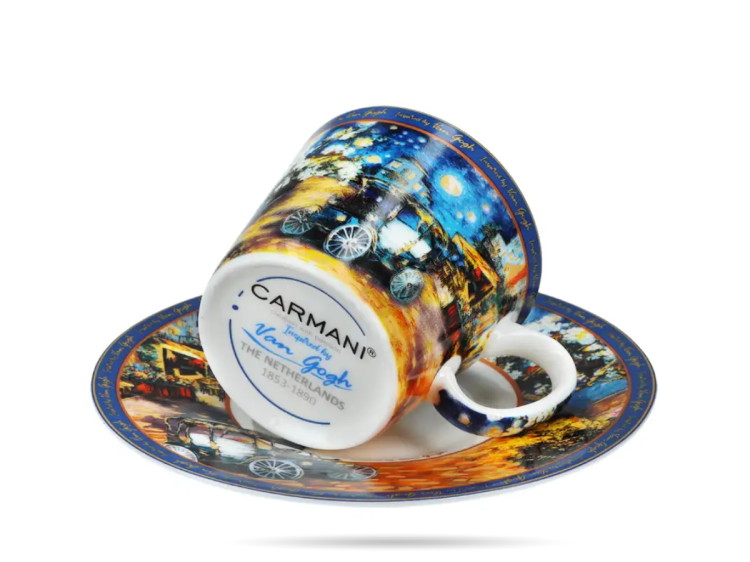 Filizanka espresso - Domy  Inspirowana malarstwem V. Van Gogh CARMANI (2).png