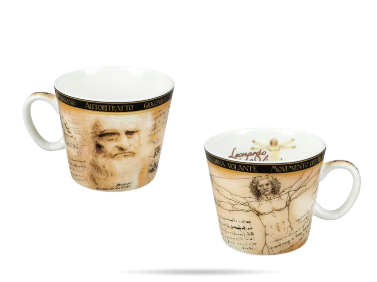Filizanka espresso - L. da Vinci, Czlowiek Witruwianski CARMANI (5).png
